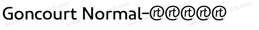 Goncourt Normal字体转换